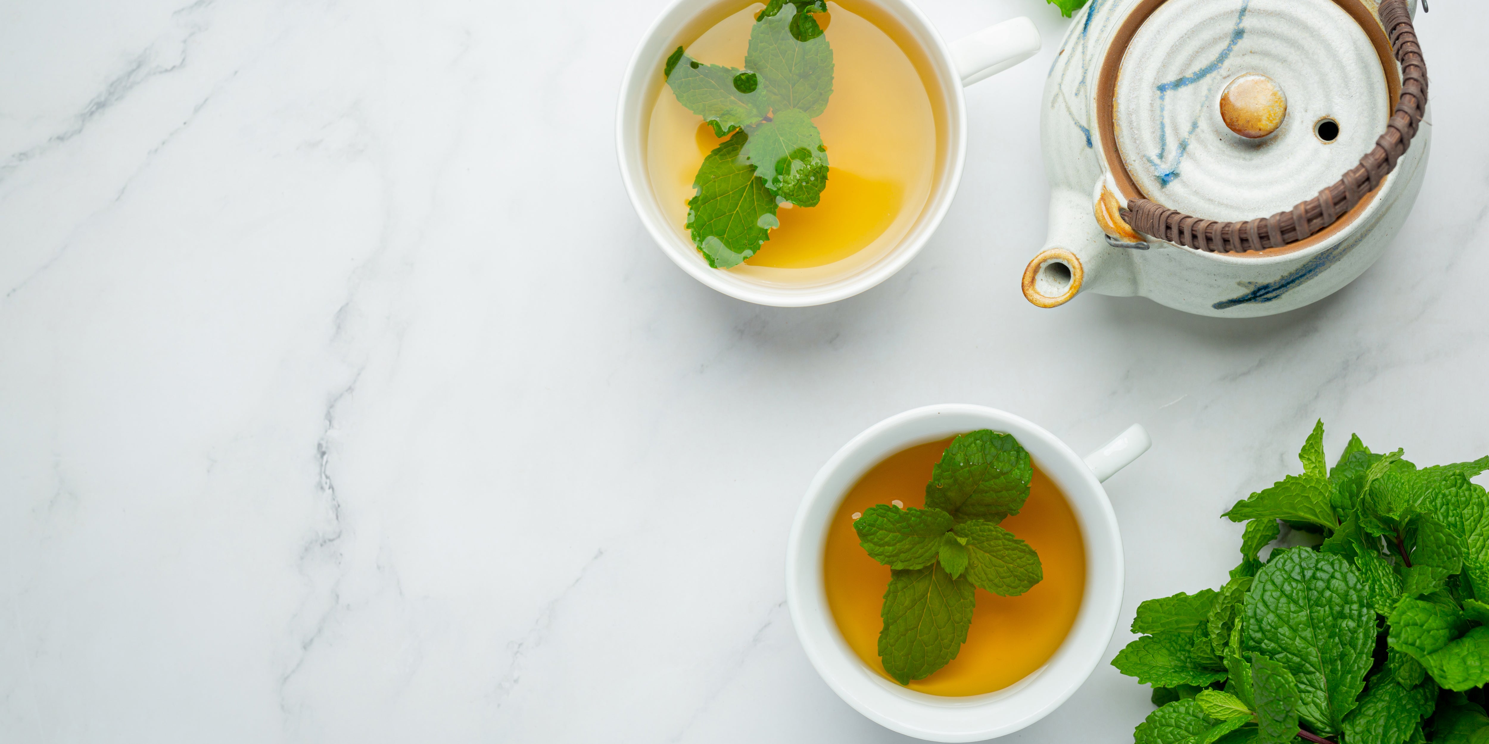 Peppermint tea from healthy and hygiene