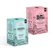 Slim & Detox (Green Tea) 20 Pyramid Tea bags + Chamomile & Lemongrass (Herbal Tea) 20 Pyramid Tea Bags