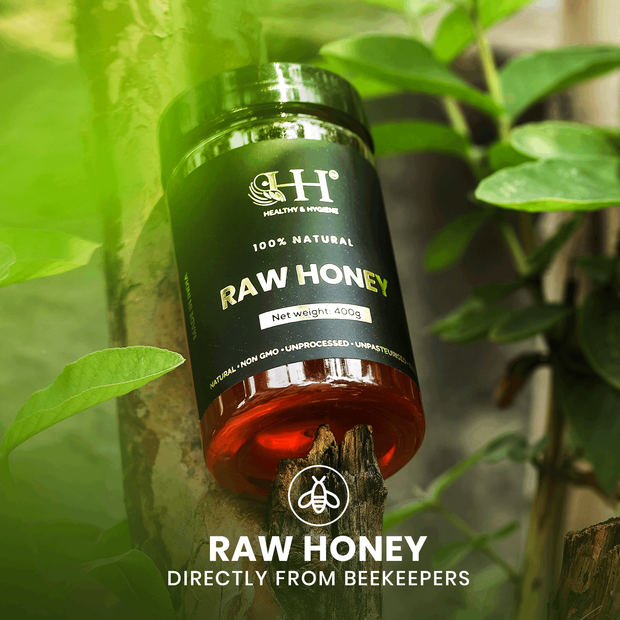 Buy 100% Raw Honey: Unprocessed, Unpasteurised, No added Sugar, Non GMO-240 gms