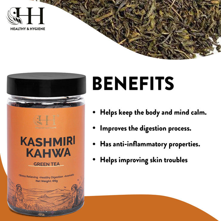 benefits of kashmiri kahwa green tea