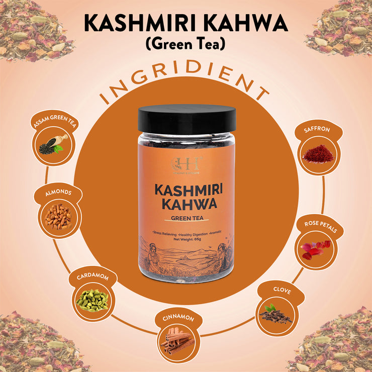 ingredients of kashmiri kahwa green tea
