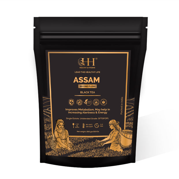 Daily Assam | Assam Black tea | Strong & Malty Taste | Whole leaf Black Tea