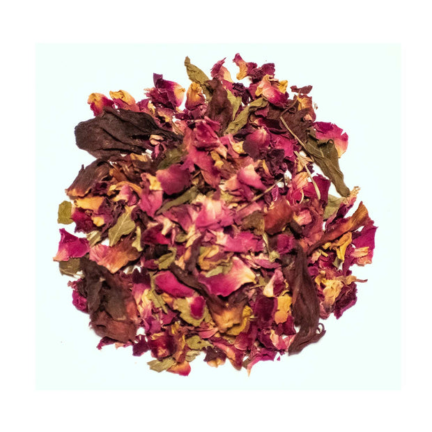 Buy Rose Tea online, Blend of Rose petals, Hibiscus and Spearmint | 100grams