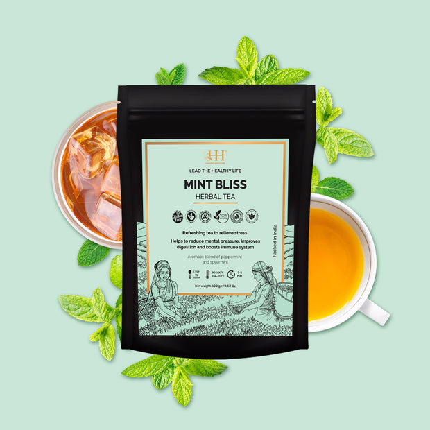 Buy Peppermint Mint Tea | Caffeine Free Blend of Peppermint and spearmint