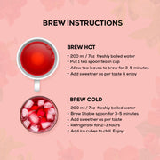 brewing instructions for rose tea