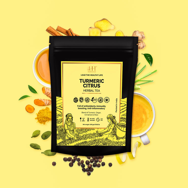 Turmeric Herbal Tea (Tisane): Contains Citrus, Immunity Booster
