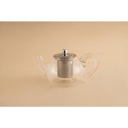 Elegant Glass Tea Kettle with stainless steel infuser | borosilicate glass kettle